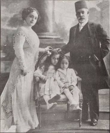 Hoda Shaarawi and her family